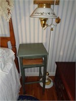 Floor Lamp and End Table