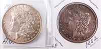 Coin 2  Morgan Silver Dollars 1900 & 1882