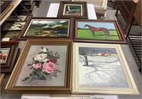 5 framed paintings-Local Artist Dean Haddock