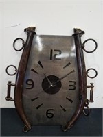 16.5 x 20 inch metal equestrian Decor clock