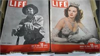 ESTATE LOT OF LIFE MAGAZINES FROM THE 1940'S