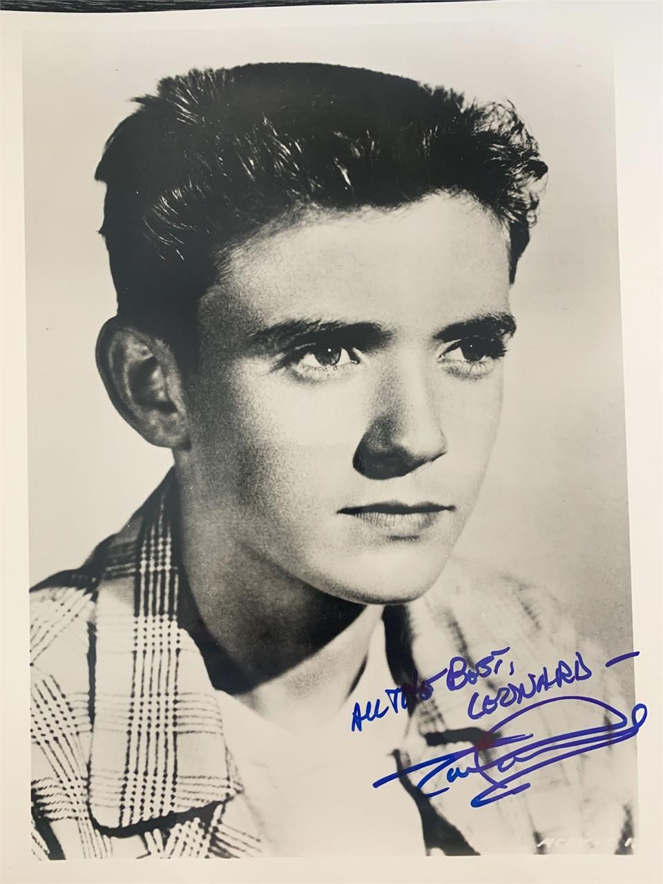 Tim Considine singed photo