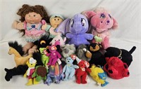 Large Lot Of Animal Plushes, Cabbage Patch Kids