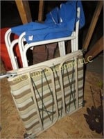 assorted lawn chairs