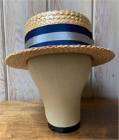 Mens Ellis Straw Hat With Stand
