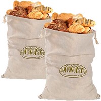 Linen Bread Bags - 2 Pack