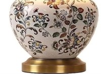 Lamp Bedside Lamp Hand Painted Floral Ceramic Brap