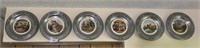 6 The Great American Revolution  Pewter Plate Set