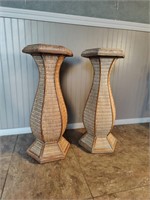 2 Wicker plant stands.