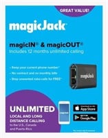 magicJack, New 2023 VOIP Phone Adapter, Portable