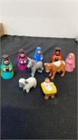 Collectible 1993 Avon nativity figurines