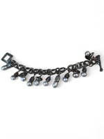 Sterling Bracelet w/Pearls 59.8g 925