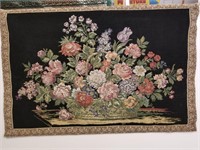 Floral wall hanging tapestry