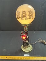 MCM Figural Bar Lamp