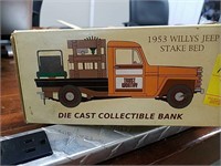1953 willys coin bank