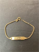 Bracelet stamped 10K