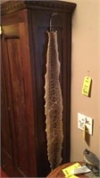 59" Diamond back rattle snake skin