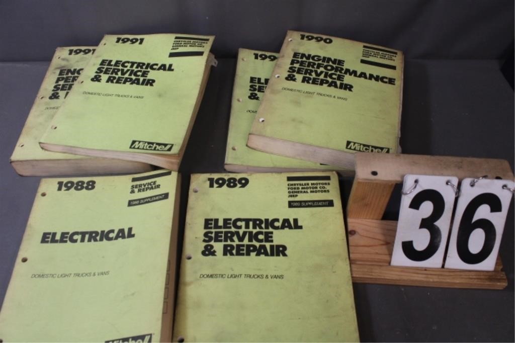 Electrical Service Repair Manuals 1988 - 89 - 90-