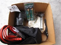 grease gun w/grease, JD oil filters & more