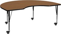 (READ)Flash Furniture 48'W x 96'L Oak Table