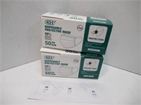 NEW KH Disposable Protective Masks - 2 Boxes