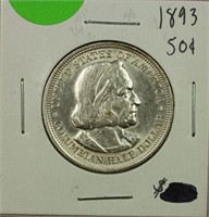 1893 Columbian Half Dollar Commemorative BU