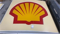 Large Shell Logo Signage, And 30 ft Foot Pole,