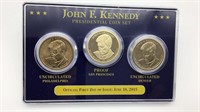 John F Kennedy Presidential Dollar Coin Set