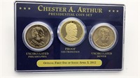 Chester A Arthur Presidential Dollar Coin Set