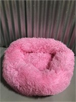 Buffalo Plaid Puppy Beds for Small Dogs Pink