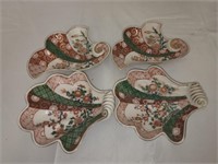 4 Ucagco Imari hand painted trinket dishes