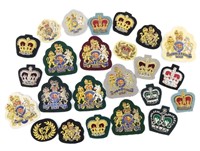 Collection of British Bullion Military Patches