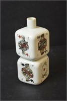 Mid Century Card/Dice Vase