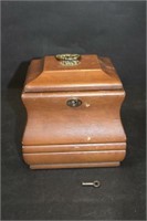 Vintage Locking Wooden Box