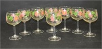 8 Franciscan Desert Rose Wine Glasses