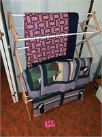 Drying Rack and 2 Quilts