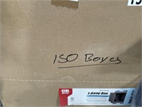 GARDNER BENDER 1 GANG BOX (150) RETAIL $2,250