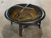 Round Fire Pit, Lawn Chair