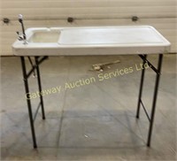 Foldable Table w/ Sink & Tap