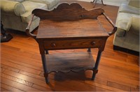 Wash Stand with Drawer & Spindle Legs