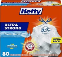 Hefty Ultra Strong Tall Kitchen Trash Bags 80CT
