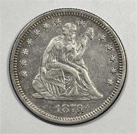 1876-S Seated Liberty Silver Quarter Extra Fine XF