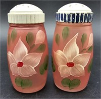 Vtg.  Bartlett Collins Pink Opaque S&P Shakers