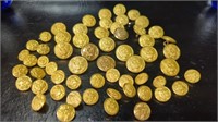 Vintage Brass Military Buttons