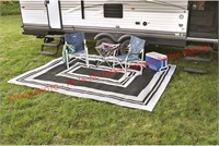Guide Gear reversible 9x6 outdoor rug cream/blk