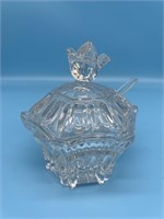 Crystal Footed Condiment/jam Dish