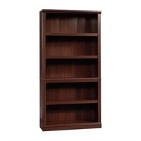 70' 5 Shelf Bookcase - Select Cherry Red