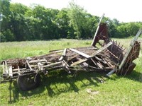 Old self unloading wagon for parts or scrap