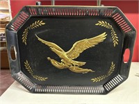 Large Tin Serving Tray & Legs