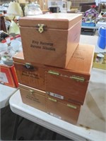 BACCARAT CIGAR BOXES 5PC